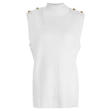 Barbour International Strada Knitted Vest in White