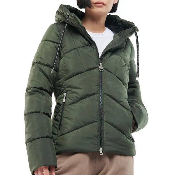 Barbour international shop jacket womens Green