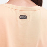Barbour International Whitson Midi Dress in Peach Melba