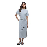 Barbour International Whitson Midi Dress In Light Steel Blue