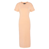 Barbour International Whitson Midi Dress in Peach Melba
