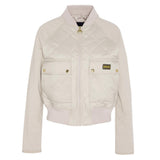 Barbour International Wilson Quilted Sweatshirt in Oat