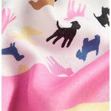 Barbour Dog Stripe Print Scarf In Multi