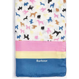 Barbour Dog Stripe Print Scarf In Multi