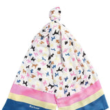 Barbour Dog Stripe Print Scarf In Multi