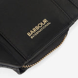 Barbour International Aurora Tri-Fold Purse In Black