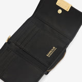 Barbour International Aurora Tri-Fold Purse In Black