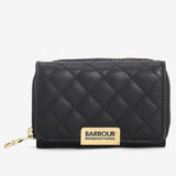 Barbour International Aurora Tri-Fold Purse In Black
