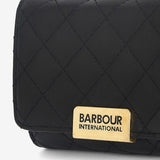Barbour International Aurora Tri-Fold Purse In Black