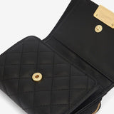Barbour International Aurora Tri-Fold Purse In Black