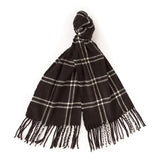 Barbour International Mallory Beanie And Windowpane Wrap Gift Set In Black