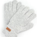 Barbour Pendle Gloves In Light Grey