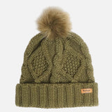 Barbour Ridley Beanie And Scarf Gift Set In Olive