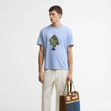 Paul Smith Loves Barbour Fishing Jacket T-Shirt Mid Blue