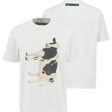 Paul Smith Loves Barbour Limited Edition Cow Print T-Shirt In White