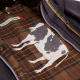 Paul Smith Loves Barbour Limited Edition Oversized Bedale Wax Jacket In Grey Lilac