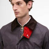 Paul Smith Loves Barbour Limited Edition Oversized Bedale Wax Jacket In Grey Lilac