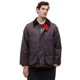 Paul Smith Loves Barbour Limited Edition Oversized Bedale Wax Jacket In Grey Lilac