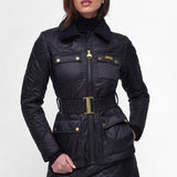 Barbour International Galaxy Quilted Jacket in Black