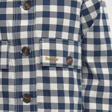 Barbour Maddison Gingham Casual Jacket In Navy