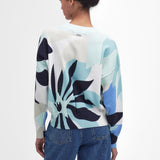Barbour Nadia Floral Crew Neck Jumper In Multi