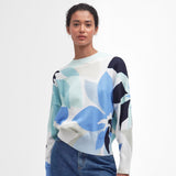 Barbour Nadia Floral Crew Neck Jumper In Multi