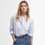 Barbour Nicola Striped Relaxed Long-Sleeved Shirt In Multi