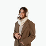 Barts Browniez Earmuffs With Teddy Fur In Cream