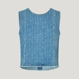 Baum Und Perfdgarten Madine Blouse in Denim Blue