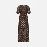 Baum Und Pferdgarten Alara Dress In Coffee Bean Dots