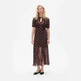 Baum Und Pferdgarten Alara Dress In Coffee Bean Dots
