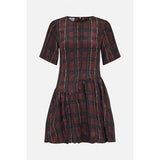 Baum Und Pferdgarten Astrid Dress In Red Tartan
