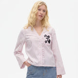 Baum Und Pferdgarten Briel Jacket In Pink Red Stripe
