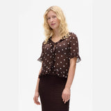 Baum Und Pferdgarten Madicen Blouse In Coffee Bean Dots
