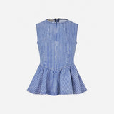Baum Und Pferdgarten Merja Blouse In Dutch Blue Stripe