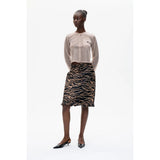 Baum Und Pferdgarten Smilla Skirt In Cinnamon Zebra Print