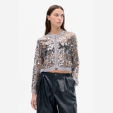 m Und Pferdgarten Bethina Jacket In Grey Sequins