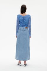 Baum Und Pferdgarten Sabire Skirt in Light Cool Denim