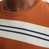 Oliver Spencer Conduit Tshirt In Orange/ Navy