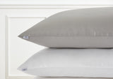 Bedeck Silver Silk Standard Pillowcase