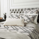 Bedeck of Belfast Emani Duvet Cover in Chalk/Charcoal