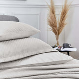 Bedeck of Belfast Fine Linens Andaz Bedding in Silver