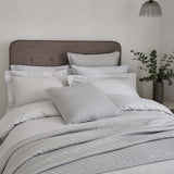 Bedeck of Belfast Fine Linens Vendi Duvet Cover, Silver