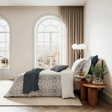 Bedeck of Belfast Nena Quilted Throw in Denim