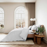 Bedeck Belfast Fine Linens 400 Thread Count Sateen Plain Dye in White