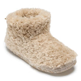 Bedroom Athletics Lauren Luxury Borg Fleece Short Slipper Boot In Biscuit