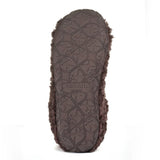 Bedroom Athletics Lauren Luxury Borg Fleece Short Slipper Boot In Dark Chocolate