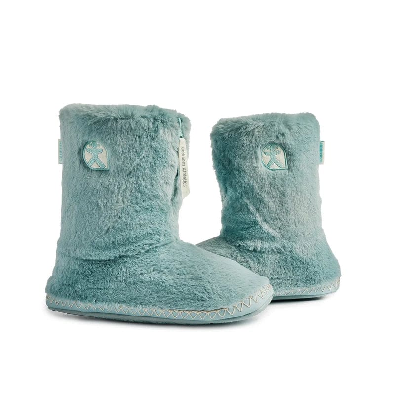 Bedroom Athletics Marilyn Classic Faux Fur Slipper Boot in Seafoam
