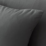 Bianca Fine Linens Pack of 2 Pillow cases Charcoal Grey