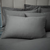 Bianca Fine Linens Pack of 2 Pillow cases Charcoal Grey